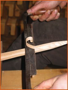 draw shaved peg